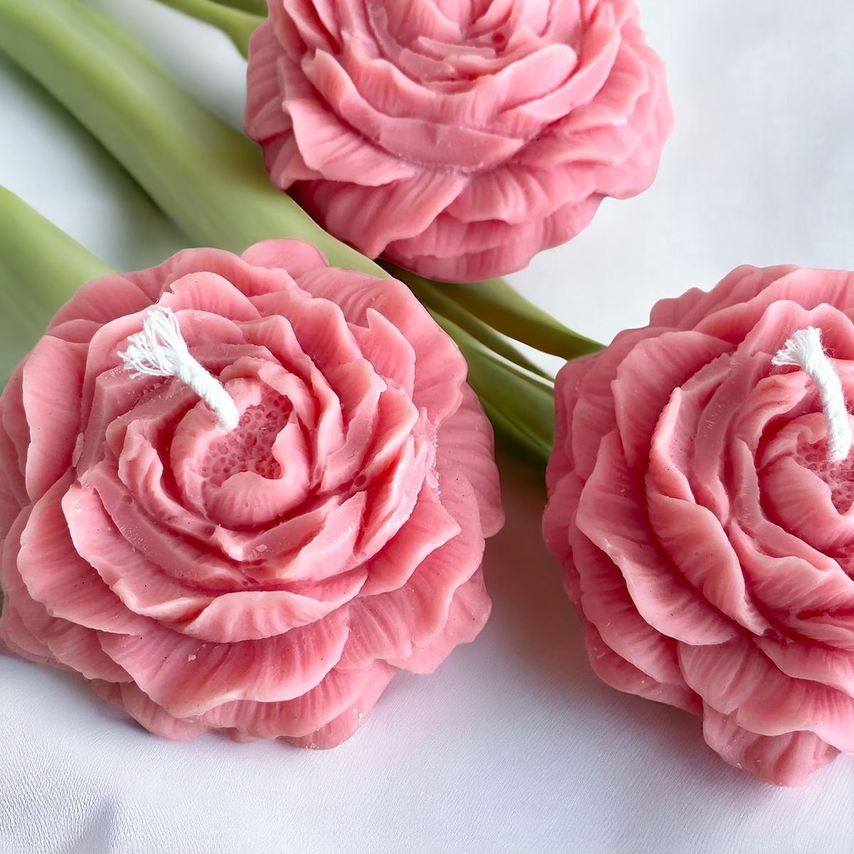 Baby Shower/Peony flower candles