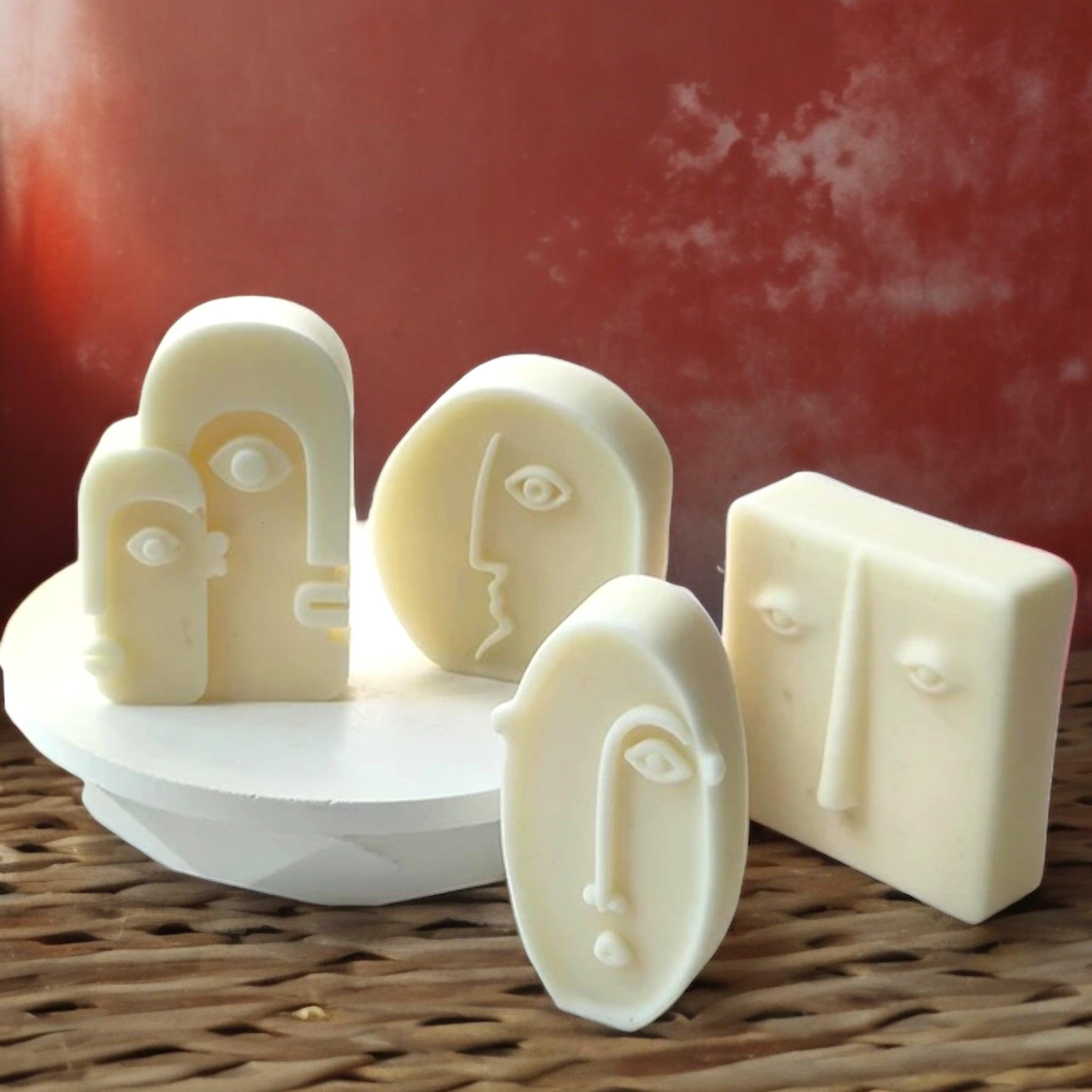 Abstract Faces Candles