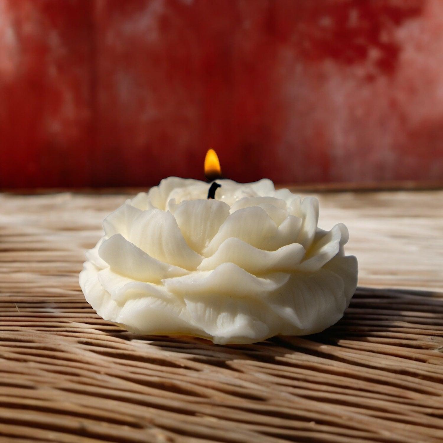 Peony Flower Candle
