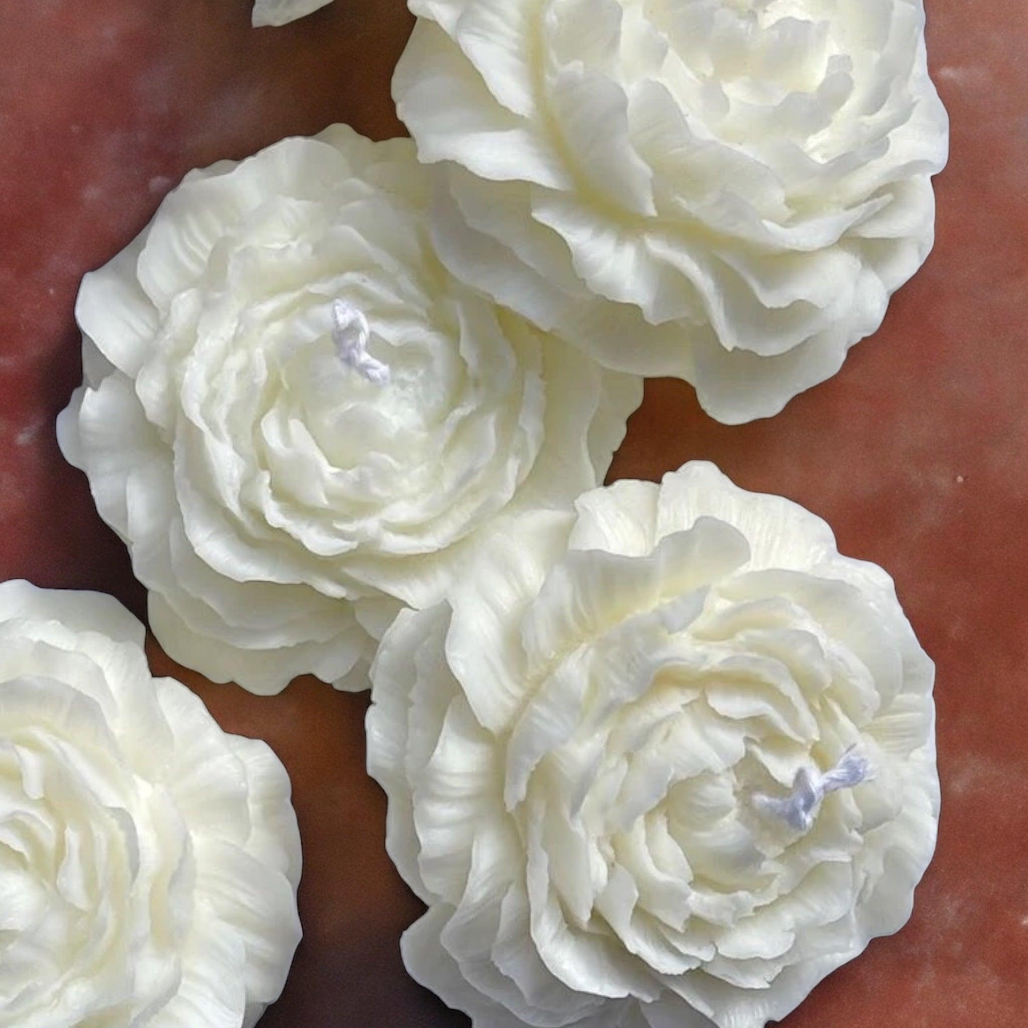 Peony Flower Candle