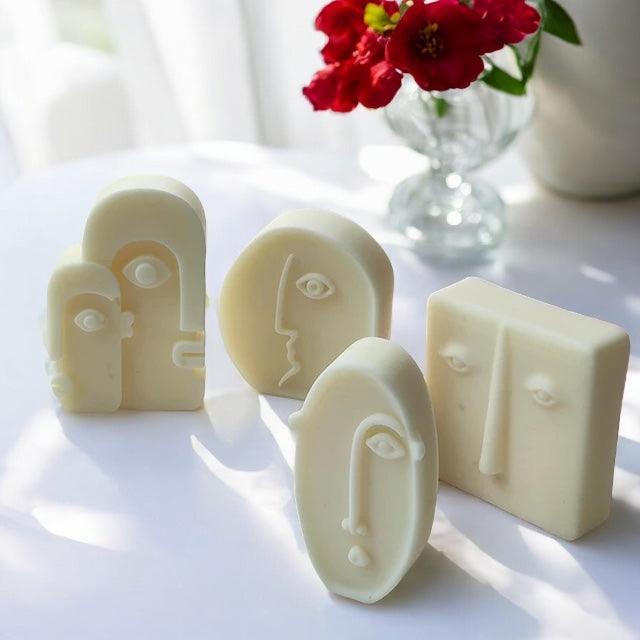 Abstract Faces Candles